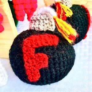 Handmade Crochet F-Bomb Plush Funny Gag Gift Stress Toy
